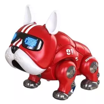 Виртуальный питомец, умный робот, собака, электрическая музыка, робот-собака, жестокий робот-собака, детская игрушка красный