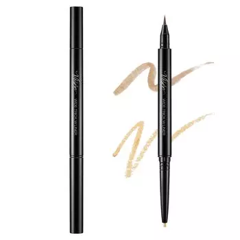 Visee Wide Trick Double Liner 01 Nuance Brown Beige Lid Liner Tear Bag Liner Tear Bag Concealer 2in1 Shadow Color 3D Feel & 0,4 г