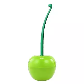 Вишневый Туалетный ершик Бытовой Длинная ручка Мягкая щетина Пластиковый Набор для чистки унитаза для зелёный