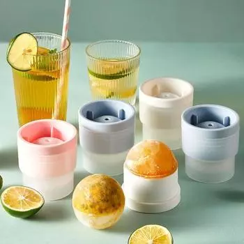 Виски круглый кубик льда силиконовый шарообразный сферический кухонный гаджет форма для кубиков льда машина для быстрой заморозки форма для льда лоток белый