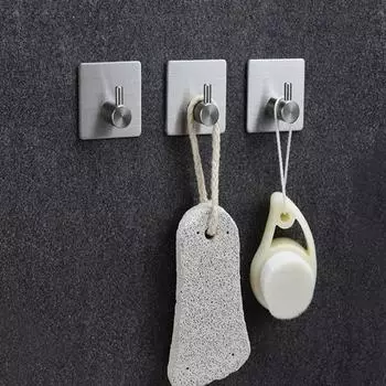 Вискозный крючок для ванной комнаты, кухни, спальни, гостиной, дверная вешалка из нержавеющей стали, простой крючок для хранения 1 Pcs