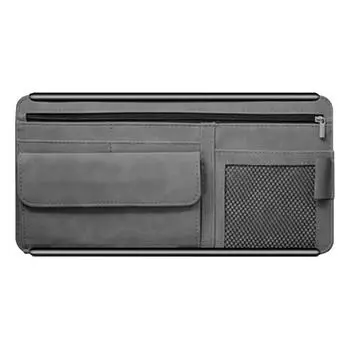 Visor Organizer For Trucks Auto Interior Accessories Pocket Organizer Multi-Pocket Sunglasses Holder Car Visor Accessories Car