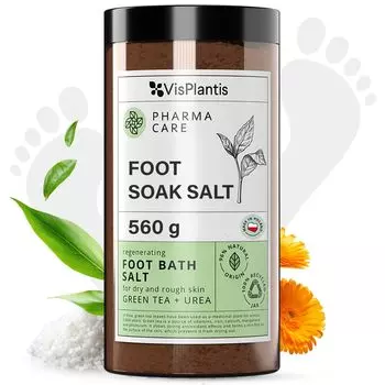 VisPlantis PHARMA CARE СОЛЬ ДЛЯ НОГ Соль для ног ЗЕЛЕНЫЙ ЧАЙ+МОЧЕВИНА коричневый