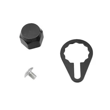 VISPREA Compatible Screw Nut Lock Plate Set for Bait Reel Handle Compatible with Daiwa DAIWA SHIMANO Compatible with M7 M8 Universal Repair DIY чёрный