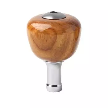 VISPREA Деревянная круглая ручка, совместимая с Shimano Daiwa Daiwa Power Handle yu363 Нет. Дерево Керанджи, диаметр M приблизительно. 33ММ