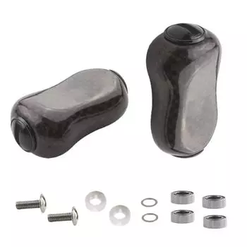 VISPREA для Shimano Daiwa совместимая карбоновая ручка из углеродного волокна ручка для катушки с наживкой сменный винт с подшипником YU336