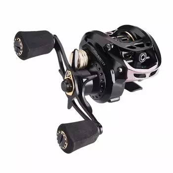 VISPREA Reel Bait Reel Lightweight Bait Finesse Lightweight Lure Maximum Drag 5KG Gear Ratio 6.5:1 Fishing Dual Use YU41 Gold, Left Hand