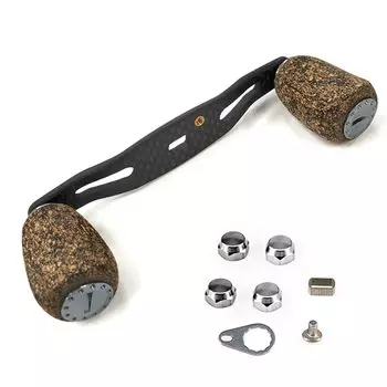 VISPREA Reel Carbon Parts Bait Reel Handle 95mm Crank Carbon Shimano Daiwa Abu Garcia Custom Parts Replacement YU49 (Black, 95) чёрный