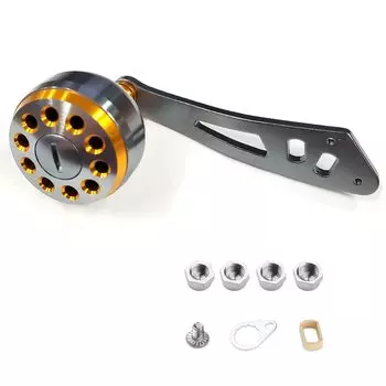 VISPREA Reel Parts Bait Reel Drum Reel Handle Aluminum Alloy 109mm Handle Knob Shimano Daiwa Daiwa Abu Garcia Custom Parts Replacement YU74 (Gold) золотой