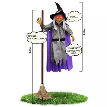 Висячая ведьма-призрак, управляемая голосом, светящаяся кричащая комната, побег из дома с привидениями, страшный реквизит для Хэллоуина