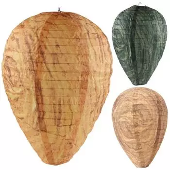 Висячие поддельные осиное гнездо Осиное гнездо-приманка 1/2/4 шт. для ос, шершней, желтые куртки A