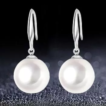 Висячие серьги, элегантное изысканное украшение, простые искусственные жемчужины, серьги-подвески для повседневной жизни