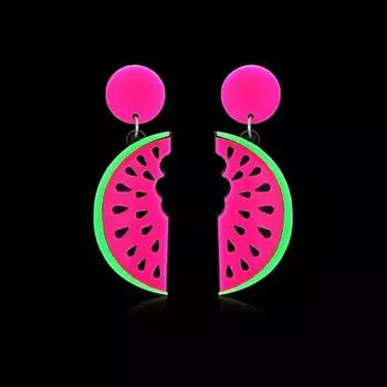 Висячие серьги с арбузом, вечерние летние пляжные украшения, подарок для женщин
