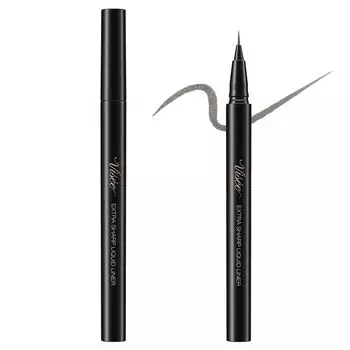 Visse Extra Sharp Liquid Liner BR311 коричнево-черная подводка для глаз жидкая, не осыпается, ультратонкая, 0,4 мл 0,01 мм
