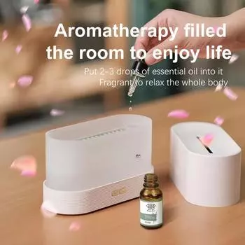 Vissko Aroma Flame Diffuser 180 мл увлажнитель воздуха ультразвуковой ароматерапевтический холодный туман производитель эфирных масляных ламп диффузоры для дома