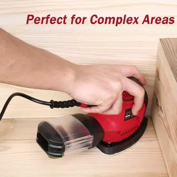 VISTRECK Detail Sander 1.6A 200W 14000 OPM Компактная шлифовальная машина Эффективная система сбора пыли с UK Plug