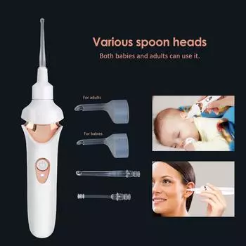 Visual Ear Pick LED Nipple Level Soft 32 Decibel Bass Electric Luminous Suction Device Artifact Children Adult Rechargeable