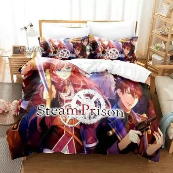 VISUAL PRISON Bedding Set Single Twin Full Queen King Size Bed Set Aldult Kid Bedroom Duvetcover Sets 3D Print Anime Kawaii 70x133cm 2pcs