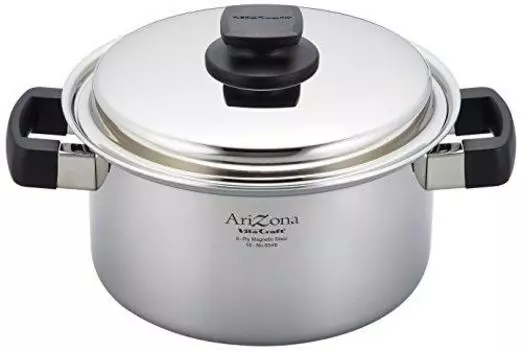 Vita Craft 8546 Two-Handled Pot, Arizona, 8.3 inches (21 cm), Recipe Included, Silver