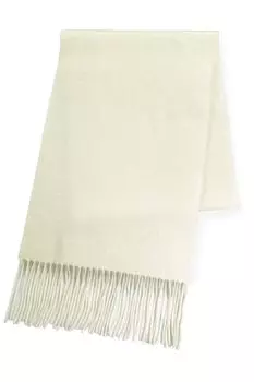 Vita Natur Premium Cashmere Глушитель Cashmere Plain Глушитель x [Vita Natur] 100% [Мужской] (180см 30см) (белый) белый