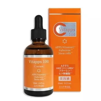 Vitaapps 100C сыворотка 60 мл проникающая сыворотка с витамином C сыворотка со стволовыми клетками человека сыворотка с фуллереном сыворотка с EGF сыворотка с коэнзимом Q10