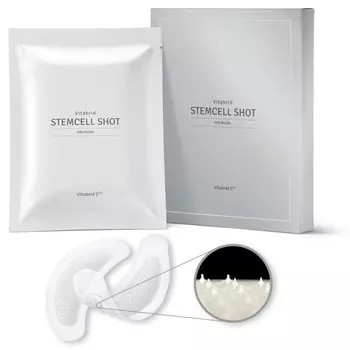 Vitabrid Stem Cell Shot Premium Microneedle Stem Cell Contains Eyes and Mouth Needle Acid Unisex 8 листов [Human Patch/Hyaluronic Patch]