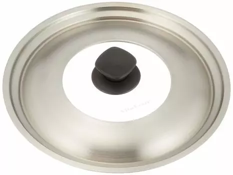 Vitacraft Frying Pan Lid Cover M Inner Diameter Stainless Steel with Glass Window 3202 24/26cm