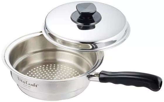 Vitacraft маленькая пароварка с крышкой 3302 серебряный