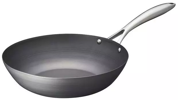 Vitacraft Super Iron Pot Wok Pan 33cm Black Stir-Fry