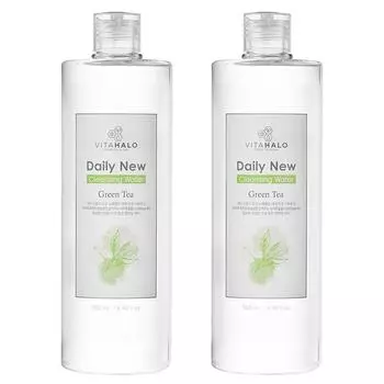 Vitahalo Daily New Jeju Green Tea Cleansing Water, 500ml, 2 units