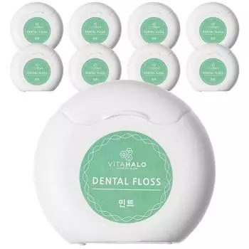 Vitahalo Daily New Wax Floss 50 м со вкусом мяты, 9 шт., 1 шт.
