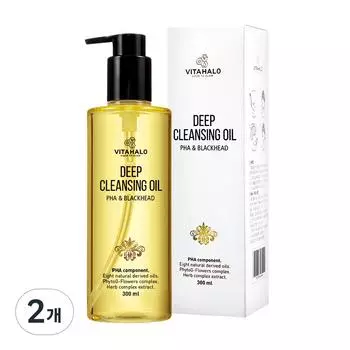 Vitahalo Глубокоочищающее масло PHA&BLACKHEAD, 300 мл, 2 шт.