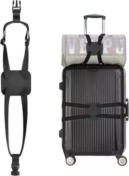 VitalBloom Удобная дорожная сумка, крепление чемодана, затягивающая упаковка, удобный эластичный фиксирующий ремень для предотвращения попадания черных товаров,