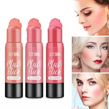 Vitality Girl Blush Stick Lip and Cheek Двойной румянец-стик Natural Nude Makeup Boosting Face Blush Cream