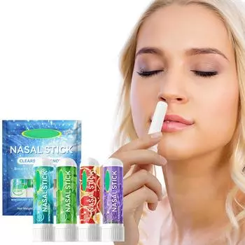 Vitality освежающий энергетический батончик освежающий и трезвый батончик мята прохладная заложенность носа для работы класс и вождения очиститель носа 4*1 мл белый