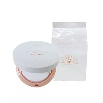 Vitality Tone-Up Sun Cushion 15g (SPF50+) Original + Refill [Store], (New White Rice) Vitality Peach + Refill, 15g