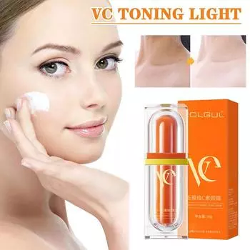 Vitamin C Tone-Up Cream Moisturizing Concealer Anti Skin Aging Brightening Whitening Smooth Con K8W1 orange-30g