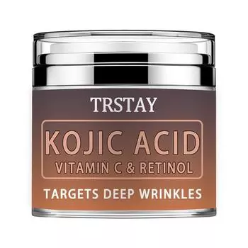 Витамин С, койевая кислота и ретинол Крем-сыворотка Ретинол Разглаживает морщины Улучшает активность кожи Увлажнитель 5g