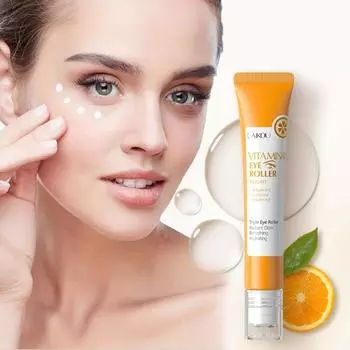 Витамин С Роликовая эссенция для кожи вокруг глаз Увлажняющая и отбеливающая эссенция для ухода за кожей вокруг глаз Укрепляет кожу Идеальный подарок