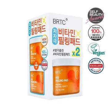 Витаминный пилинг-пэд BRTC V10, двойной план (80 листов + 80 листов)