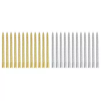 Витая длинная свеча соевый воск бездымный металлический витой подсвечник для свадебной вечеринки Gold