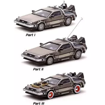 VITESSE Delorean в масштабе Part Finish 24010 Назад в будущее II/Нержавеющая сталь 1/43