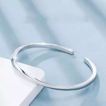 Витой браслет, женский модный браслет с блестящим песком, простой браслет открытой линии в подарок на день рождения подруги Adjustable size