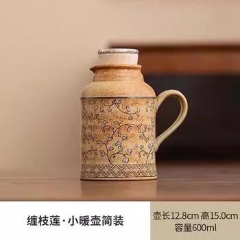 Витой лотос старинная керамика маленький теплый горшок ретро-чайник чашка керамический теплоизоляционный горшок чайный сервиз деловой подарок сувенир