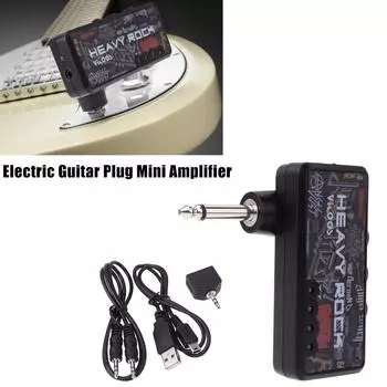 Vitoos Штекер для электрогитары Мини-усилитель для наушников Heavy Rock Compact Portable