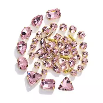 Витражное стекло Прозрачное Золото Коготь Ювелирные аксессуары DIY Отделка Стразы Сумки Смешанный Кристалл Бриллиант