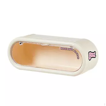 Витрина для фигурок, коробка для хранения пыли, прозрачная витрина для миниатюры Beige White