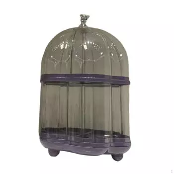 Витрина для фигурок, ящик для хранения кукол, вращающаяся, декоративная витрина, прозрачная, 2 яруса