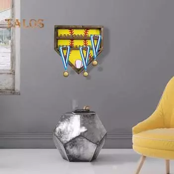 Витрина для хранения чемпионских колец, держатель для хранения, легко устанавливаемый настенный держатель для спортивных наград, держатель для бейсбольных колец белый