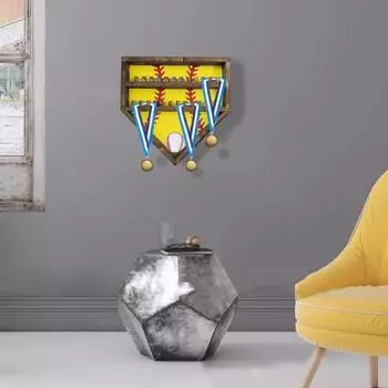 Витрина для хранения рингов чемпионата, держатель для легкого монтажа на стену, спортивные товары белый